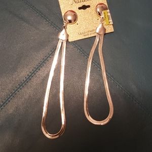 Herringbone style earrings